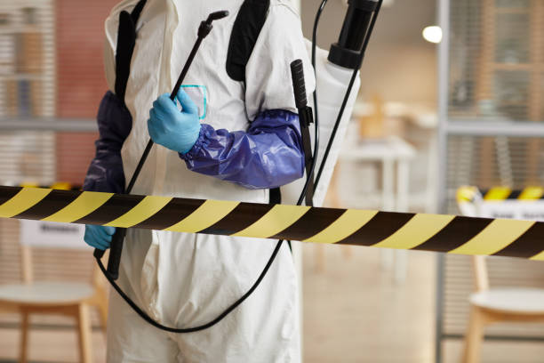 Professional Sewage Cleanup technician working in Riverton, NE